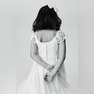 Flower Girl Tulle Lace Dress